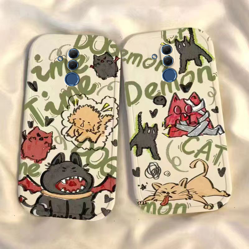 适用华为麦芒7手机壳新款卡通硅胶芒麦七sne一al00套aloo全包sneal防摔snealoo男女潮网红送钢化膜外壳软壳