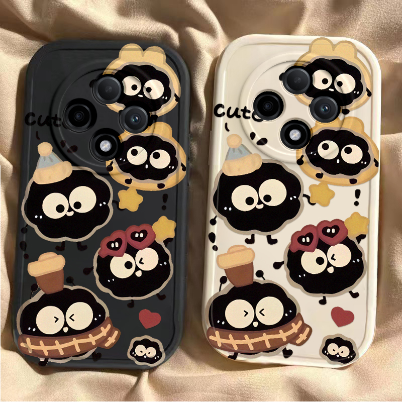 适用oppoa3pro手机壳a2/a1/a58新款a93s软opopa96硅胶套A575G带帽煤球a11x全包a32防摔a72男a35女a91a83情侣