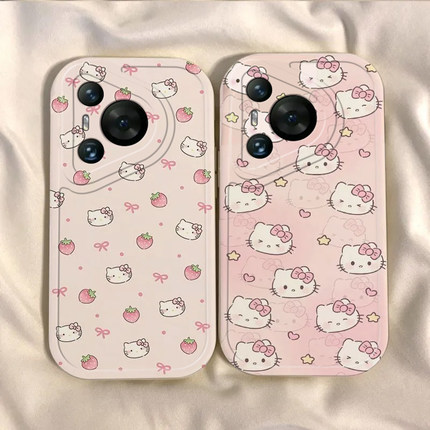 适用华为Pura70手机壳Pure70Pro保护套PuraP70草莓KT猫新款P70U硅胶Uitra全包防摔Prua外壳Puar男女512G