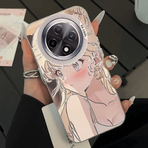 适用oppoa3pro手机壳a2/a1/a58新款a93s软opopa96冰月美少女A575G电镀a11x全包a32防摔a72高级感a35女a91a83