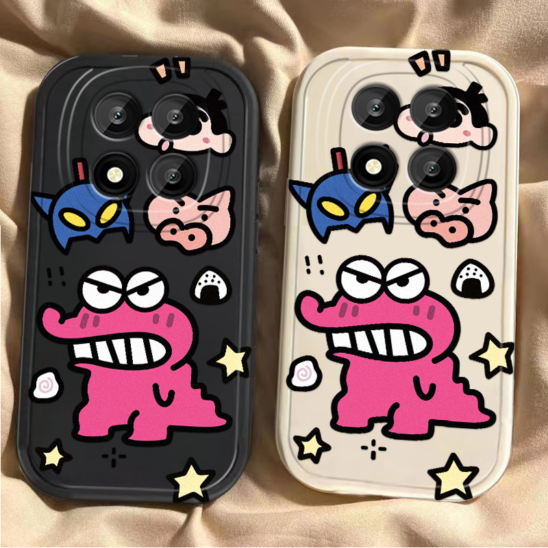 适用红米Note15Pro手机壳RedmiNote15Pro+小米新款呲牙恐龙保护套Redmi硅胶5G全包防摔por十男女noto加155G软