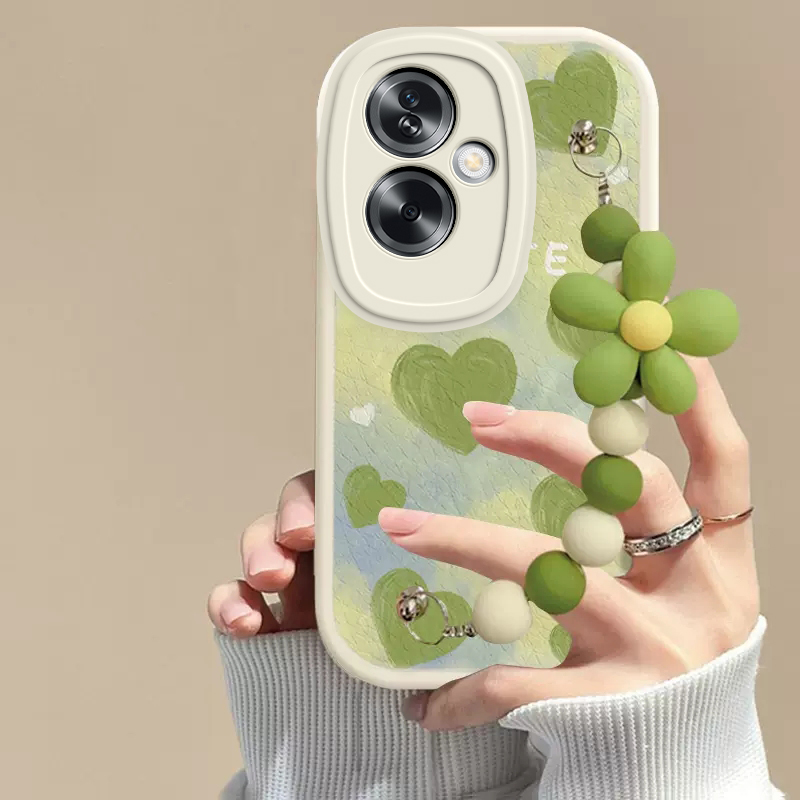 适用OPPOA1s手机壳OPPO新款A1s5G保护OPPOAS套OPA/OPPA软硅胶OPP0PP0PPO全包OPPOAIS花朵手链防摔OPPOALS男女