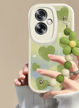 适用OPPOA1s手机壳OPPO新款A1s5G保护OPPOAS套OPA/OPPA软硅胶OPP0PP0PPO全包OPPOAIS花朵手链防摔OPPOALS男女