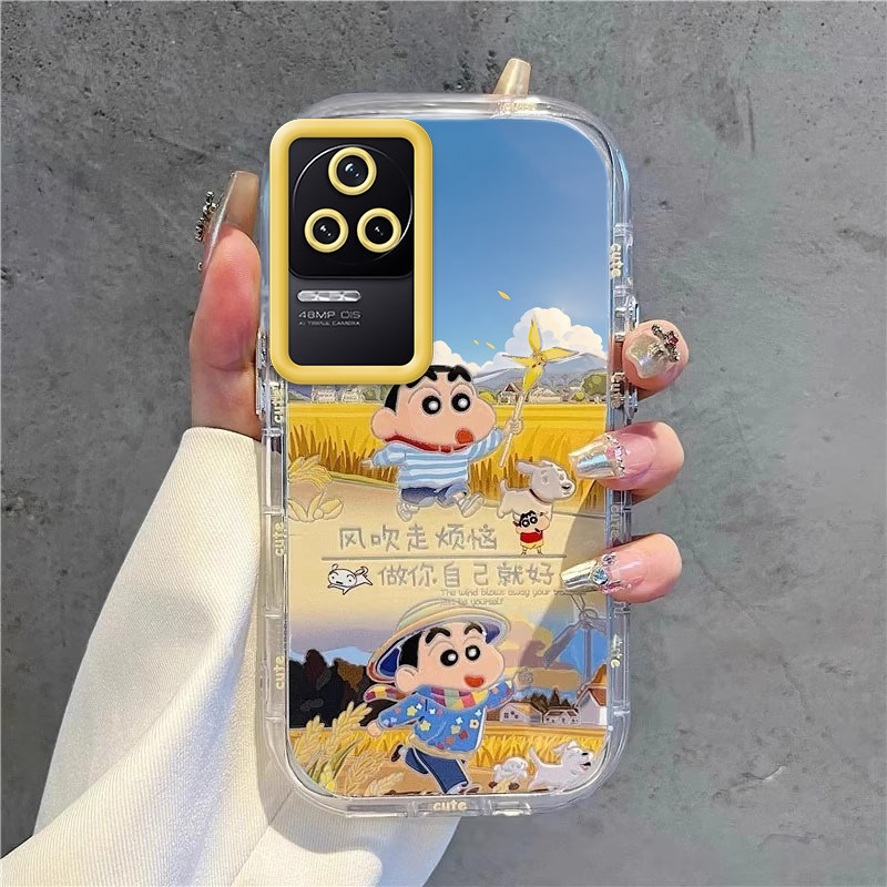 风吹走烦恼适用红米K40手机壳小米RedmiK40Pro+保护套Redmi新款镜子支架K40P加外壳K4O十硅胶全包防摔男女潮