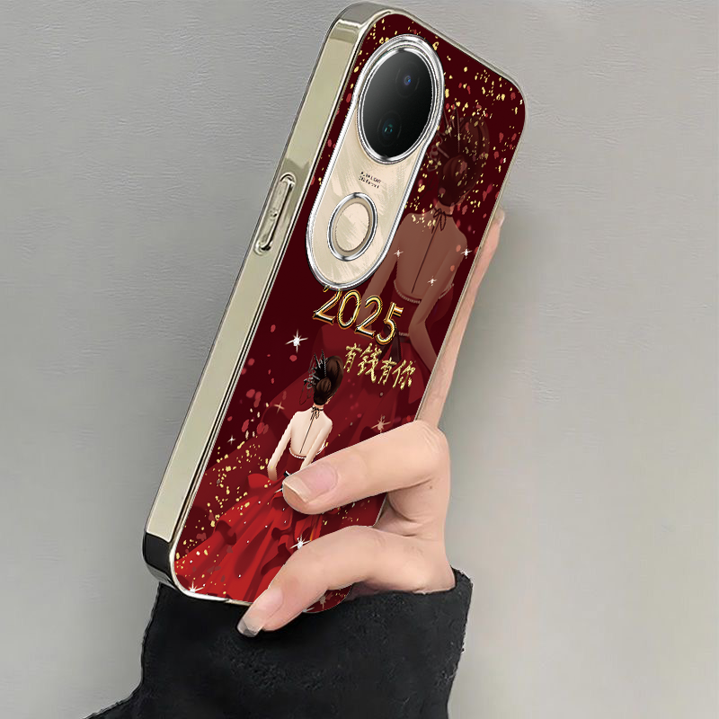 适用vivos20手机壳s19/s18/s17新款s16pro防摔vovos15e硅胶s12全包s10/s9e有钱有你vivis7t电镀s6s5高级s1pro