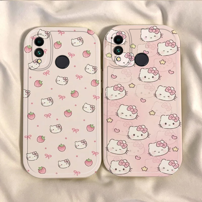 适用荣耀10青春版手机壳HONOR10Lite草莓KT猫保护套华为HRY一AL00A新款硅胶H0N0R10十春青全包防摔ALOOA男女