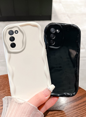 oppoA55手机壳A55奶油纹5G全包OPPO防摔oppa套0pp0opp0ppoA钢化膜opa新款555G男oopoa网红poopa女opooa