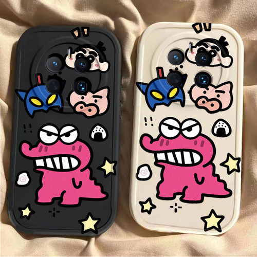 适用华为Mate70手机壳Meta70Pro+保护套新款硅胶软壳镜头全包防摔M70十Por魅特外壳迈特Mete加MT男女呲牙恐龙