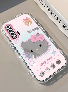 适用华为nova65G手机壳n0va6新款wlz一an00硅胶novo全包anoo女可爱KT猫防摔nove套5G后壳钢化膜note六wlzan软