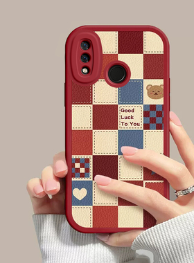 适用华为nova3手机壳PAR一AL00红色硅胶novo全包aloo新nv防摔nove网红nov男nowa钢化膜n0va女note潮PARAL套三