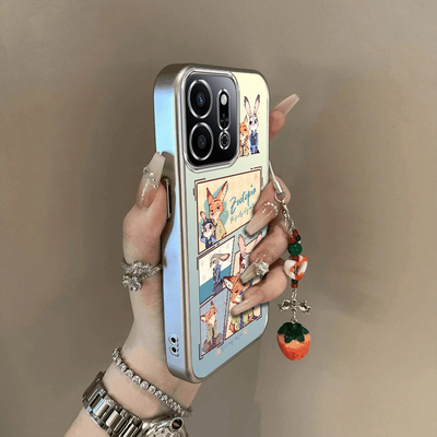 适用荣耀play9C手机壳7T新款华为HonorPlay35/6Tpro兔警长5t全包防摔硅胶套plat8t/4tpro女8X9电镀8C