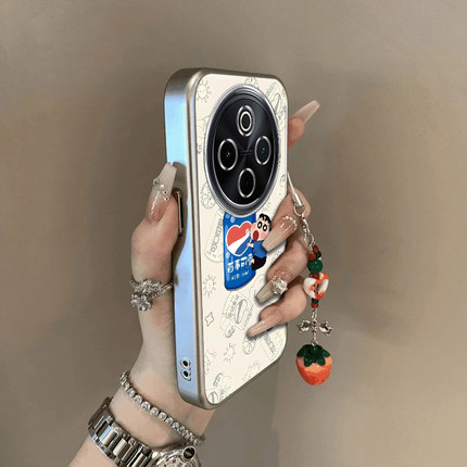 适用vivoy300Pro手机壳新款y200/y78/y77e百事可爱小新送手y76s硅胶套vovoy66y73sy71t防摔y93s85a女y70sY300