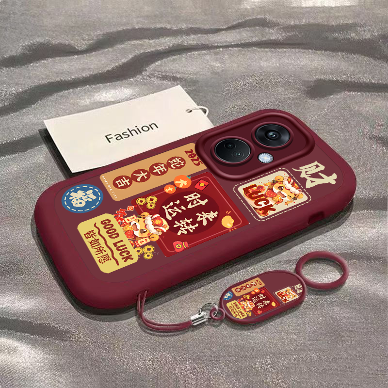 适用OPPOK11手机壳OPPO新款K11套OPK高级感OPPK11K5G115G硅胶OPP0PP0PPO全包PPOK/OPOK防摔男女蛇年大吉福财