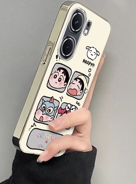 适用iqooneo10/9pro手机壳新款vivoiqooneo8四格小新ipooneo6se全包防摔iq00neo7/5软硅胶icooneo3电镀高级感