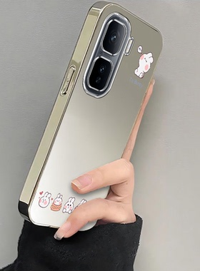 适用iqooneo10/9pro手机壳新款vivoiqooneo8晕染小白兔ipooneo6se全包防摔iq00neo7/5软硅胶icooneo3电镀高级