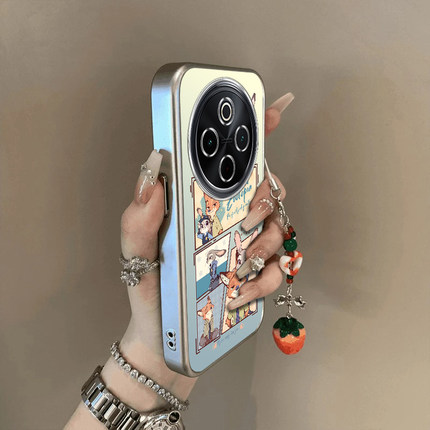 适用vivoy300Pro手机壳新款y200/y78/y77e兔警长送手y76s硅胶套vovoy66y73sy71t防摔y93s85a女y70sY300