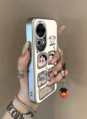 适用华为nova13pro手机壳12/11SE新款Nova10por四宫格小新镂空Hinove9硅胶novo87防摔n0va6电镀nava5ipr0女4