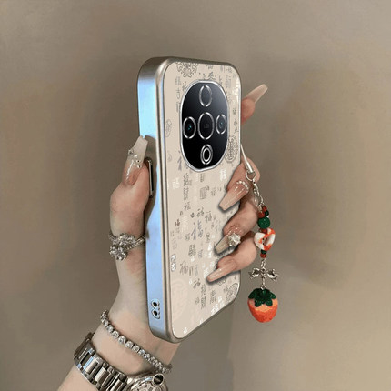 适用vivoy300Pro手机壳新款y200/y78/y77e国风百福送手y76s硅胶套vovoy66y73sy71t防摔y93s85a女y70s电