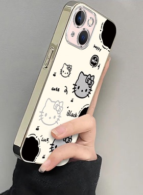 适用苹果13Mini手机壳iPhone猫爪kt猫新款iPhoneMini套Mimi迷你Mlnl硅胶Nimi迷Min全包Ming防摔iP13iPone男女