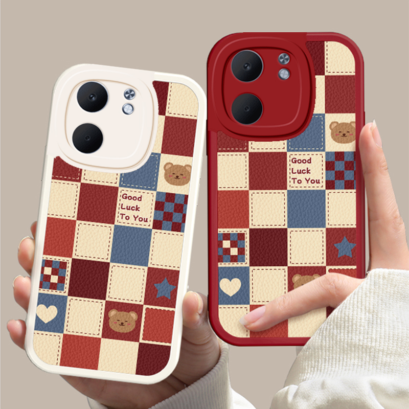 适用小米15SPro手机壳Xiaomi15S Pro保护套S15SP新款硅胶镜头全包防摔高级感外壳SPr0SPor男女格子小熊