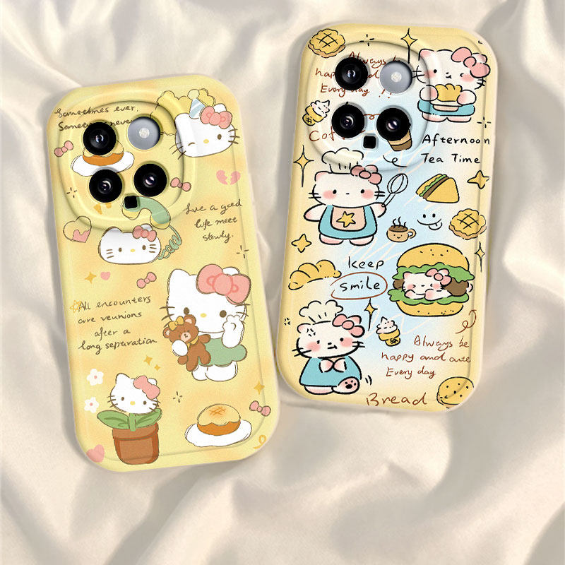 适用小米15手机壳新款13/14pro凯蒂猫mi12Spro硅胶保护套11pro防摔全包ultra磨砂10s青春版cc9p男女8se可爱潮