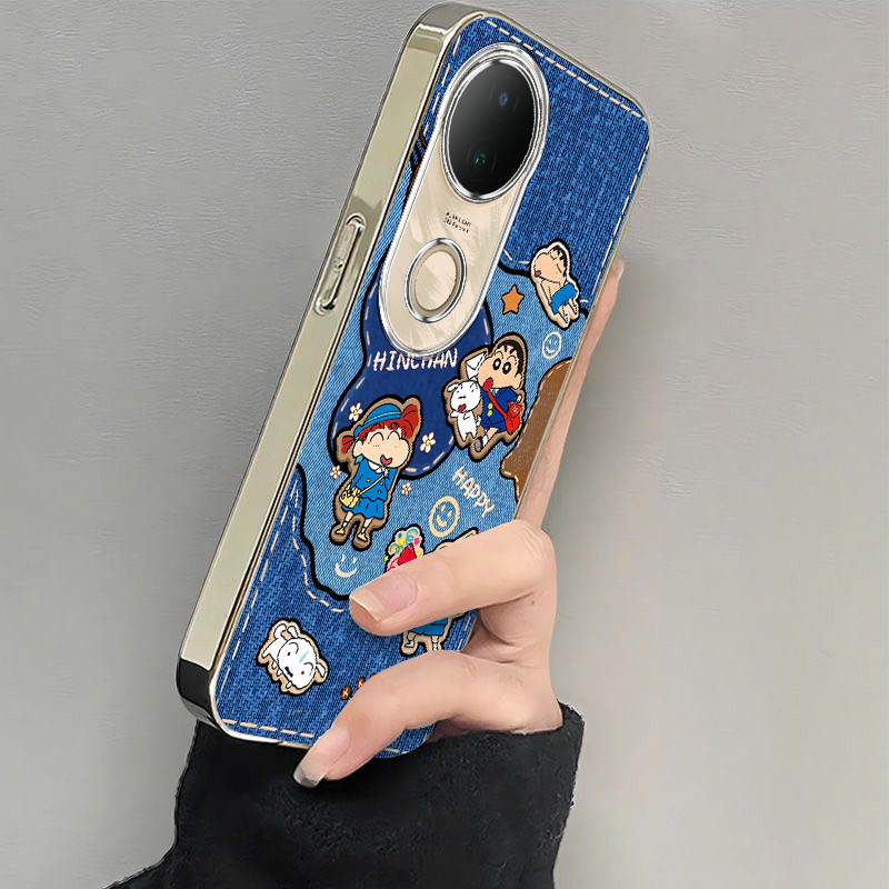 适用vivos20手机壳s19/s18/s17新款s16pro防摔vovos15e硅胶s12全包s10/s9e牛仔小新vivis7t电镀s6s5高级s1pro