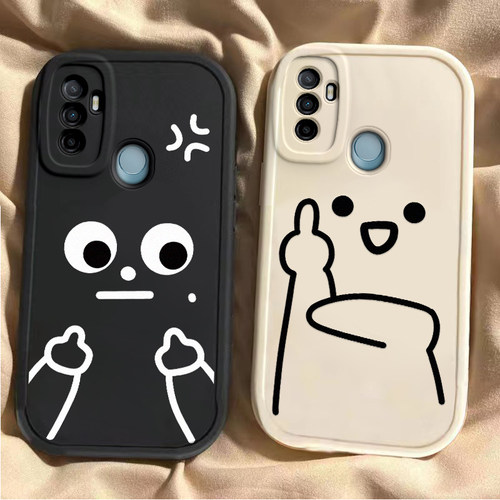 适用oppoA32手机壳A32新款硅胶OPPO全包防摔保护套oppa软0pp0opp0ppoA潮opa网红oopoa男poopa女opooa钢化膜