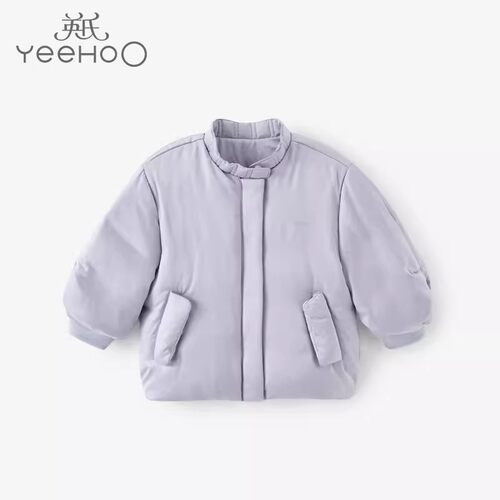 【2折清仓】英氏儿童羽绒服女宝宝保暖白鸭绒冬季外套YRWBJ41216A