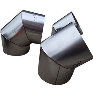 新款45度角不锈钢弯头直径10~30公分土灶炉子烟筒烟囱排烟管9现货