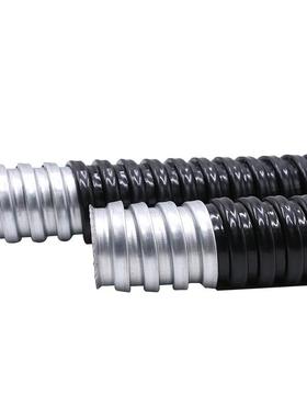 新款国标包塑金属软管穿线管蛇皮管塑料波纹管电线电缆平包阻包邮