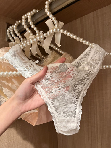 镂空蕾丝内裤女丁字裤性感诱惑透明女士T型低腰火辣夜店酒吧诱惑