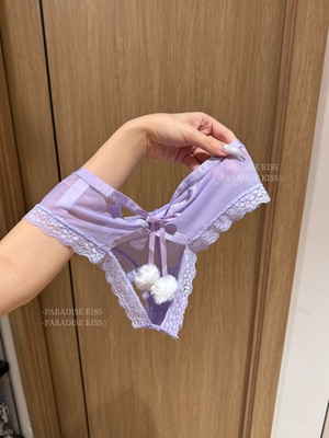 圣诞蕾丝镂空低腰纯欲无痕内裤