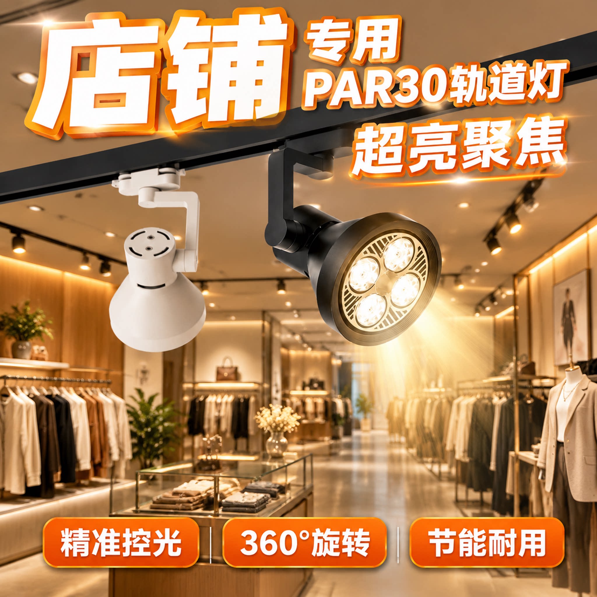 超亮服装专用射灯餐饮店led灯