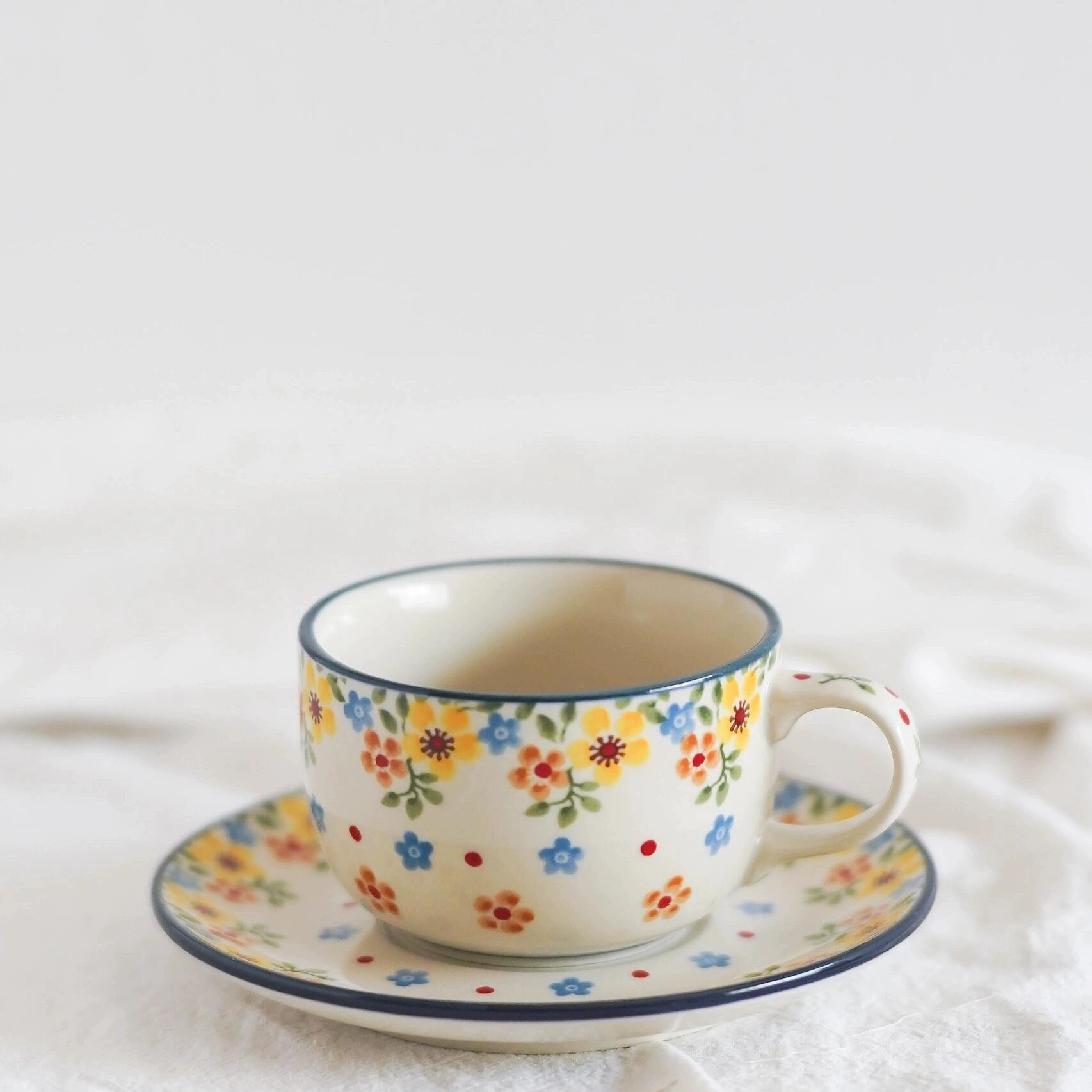 Annualring咖啡杯子手绘高颜值高档精致礼物伴手礼杯碟茶杯丨繁花