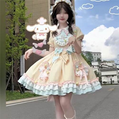 泡泡熊原创小派对OP生日洛丽塔