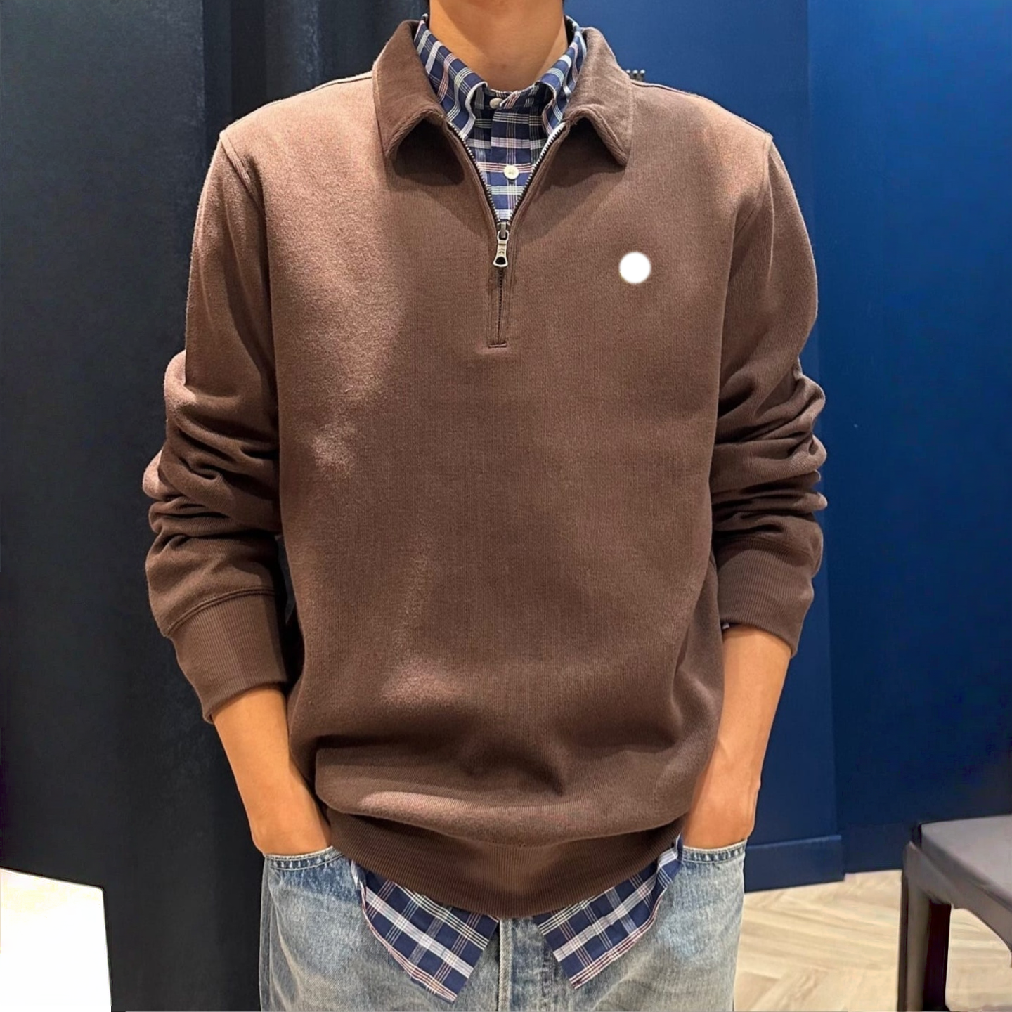 男士~日D，高品质POLO领卫衣，精致刺绣翻领休闲商务上衣