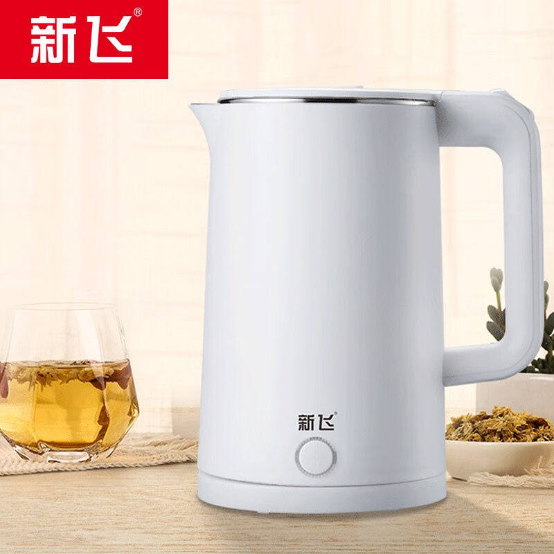 新飞电水壶电热水壶热水壶食品级不锈钢1.8L大容量双层防烫智能保怎么样,好用不?
