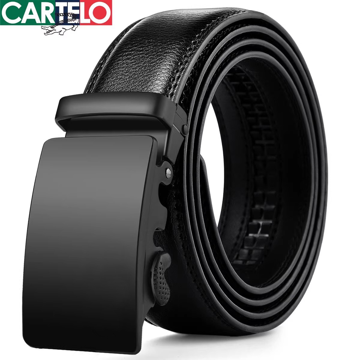 男士皮带卡帝乐鳄鱼商务