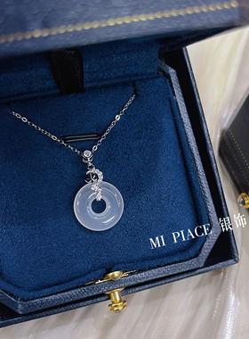 岁岁平安扣纯银项链女送闺蜜礼物