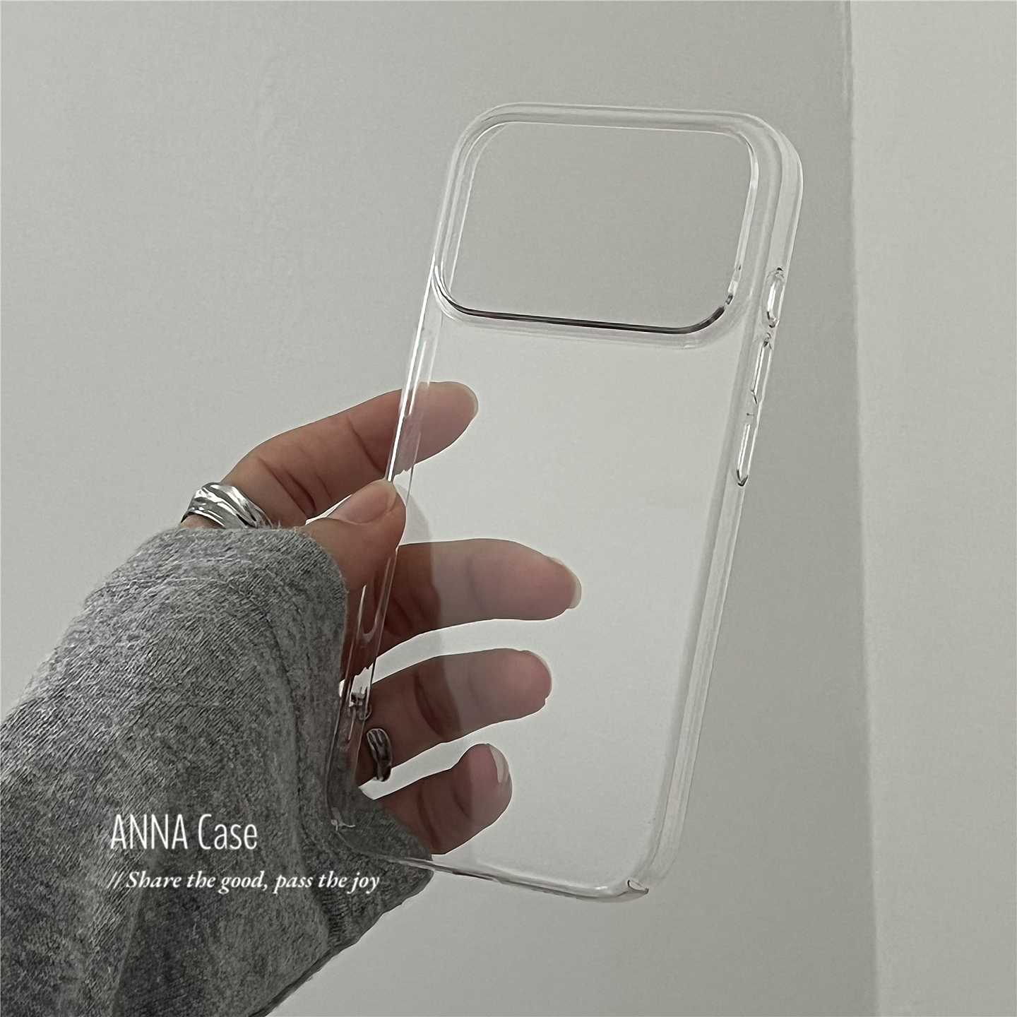 简约透明亚克力超薄裸机17手机壳