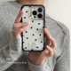 ANNACASE经典 透明黑色小波点标签适用苹果17promax手机壳iphone14小众15pro新款 16全包17少女16pro防摔保护套