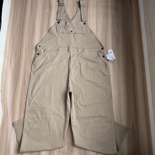 春秋季 宽松直筒裤 纯棉裤 男女款 子 长裤 背带裤 裤 外单大码 工装