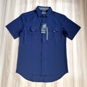 工装 薄款 短袖 外单男士 衬衫 夏季 翻领多兜休闲户外速干半袖 衬衣