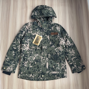 剪标外单男士工装羽绒服棉衣 冬季户外印花迷彩多兜防风保暖棉服