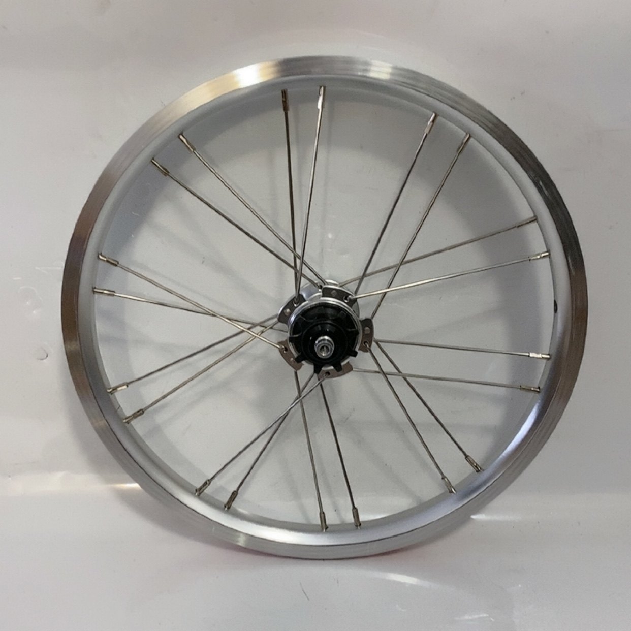 14寸16寸前74后85开档双层铝合金车圈不锈钢辐条9 T6培林星芒轮组