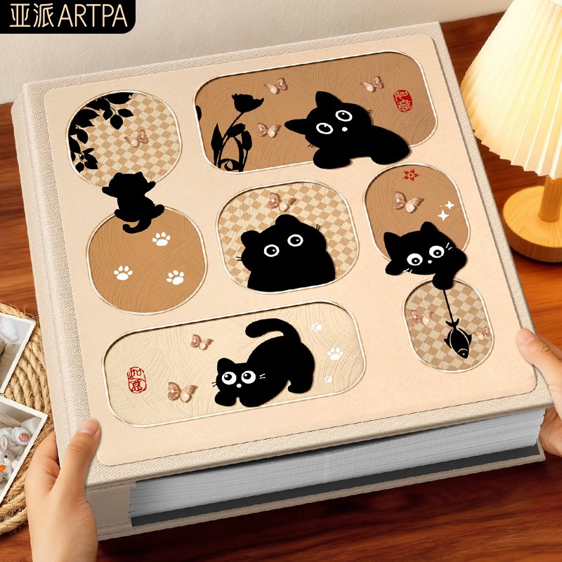 6寸相册本大容量家庭麂皮绒影集相册5寸6寸1000张纪念册相册本