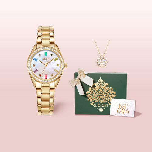 瑞士abart宝石小金表女生日礼物