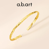 可调节手链 玫瑰金色镀金女式 abart爱彼雅手镯女 百搭开口简约时尚