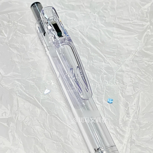 2024新品 日本ZEBRA斑马中性笔BIO宝蔗笔JJ15透明高颜值BIOTUBE甘蔗可降解子弹头大容量按动中性笔黑色替芯0.5