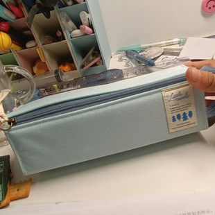 新品日本KOKUYO国誉笔袋木野梦境限定大容量收纳包初中生高中生多功能文具盒可手提高颜值简约铅笔袋女生